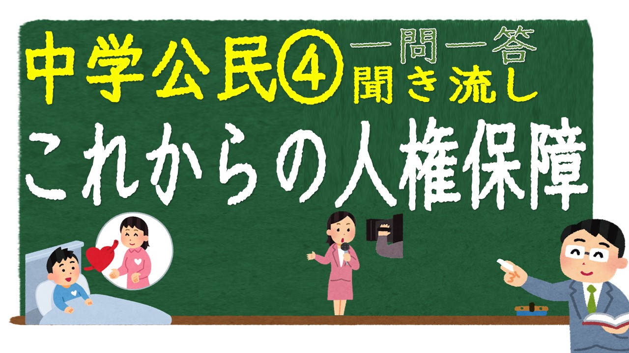 中学公民　一問一答　これからの人権保障